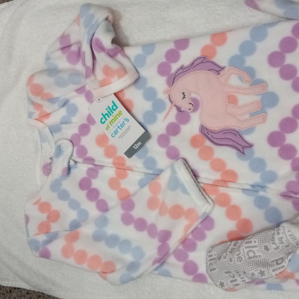 NWT Carters One Piece w/Footies Size 12 Months